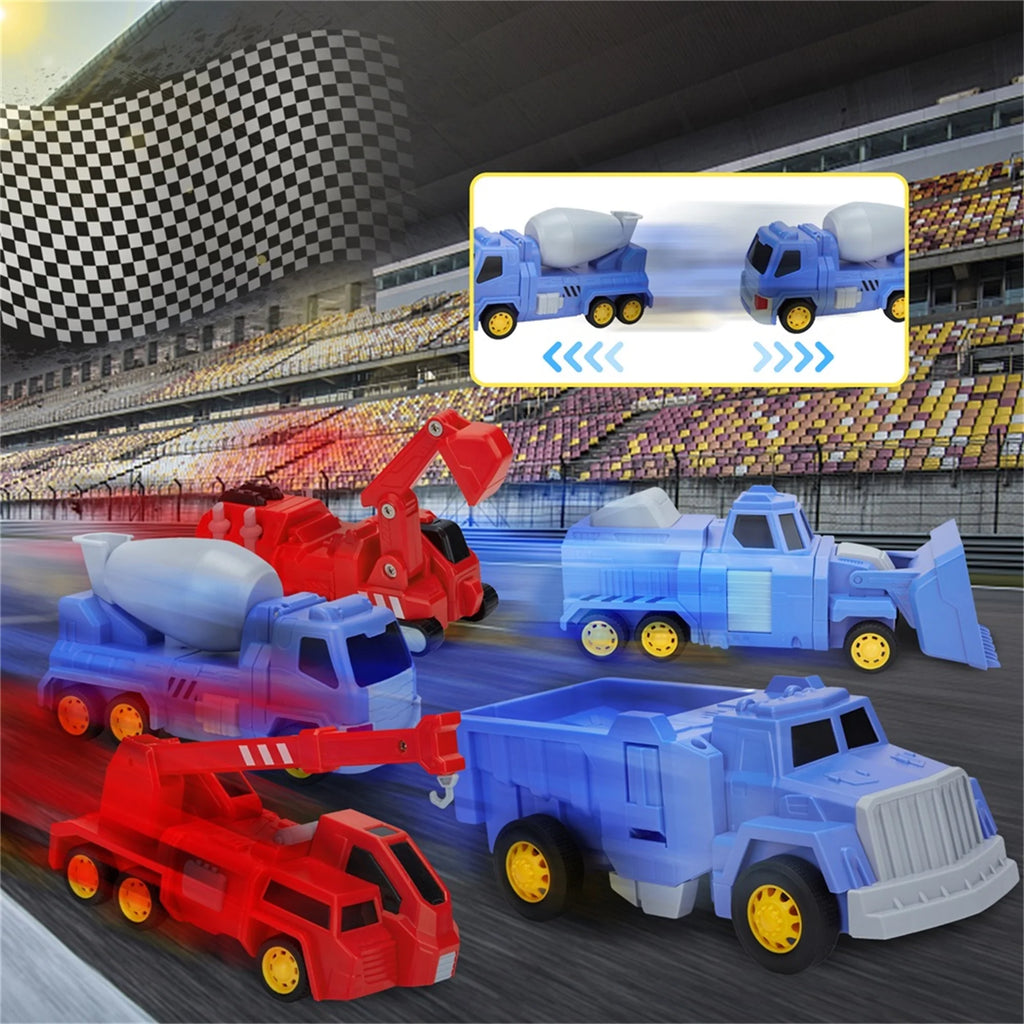 5-in-1 Construction Vehicles Transform Robot Kids Toys O623