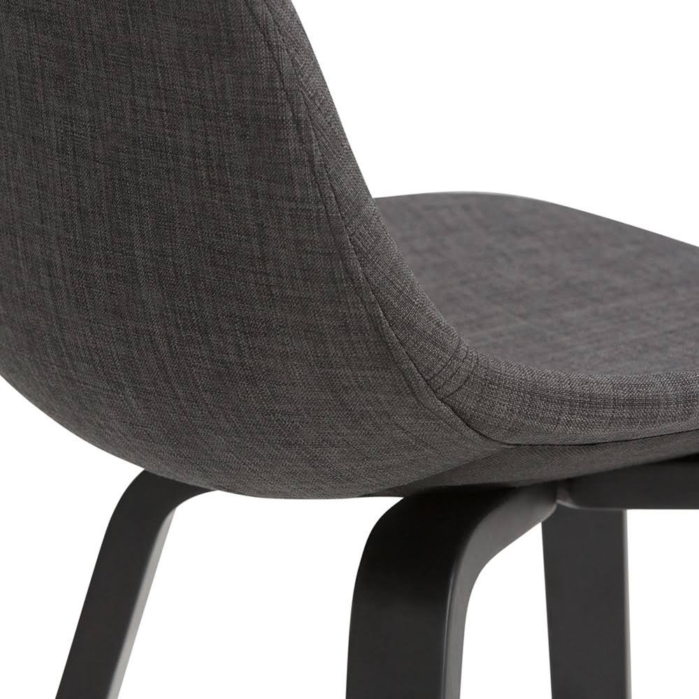 Set of 2 Bentwood Counter Height Barstools Charcoal Gray Y923