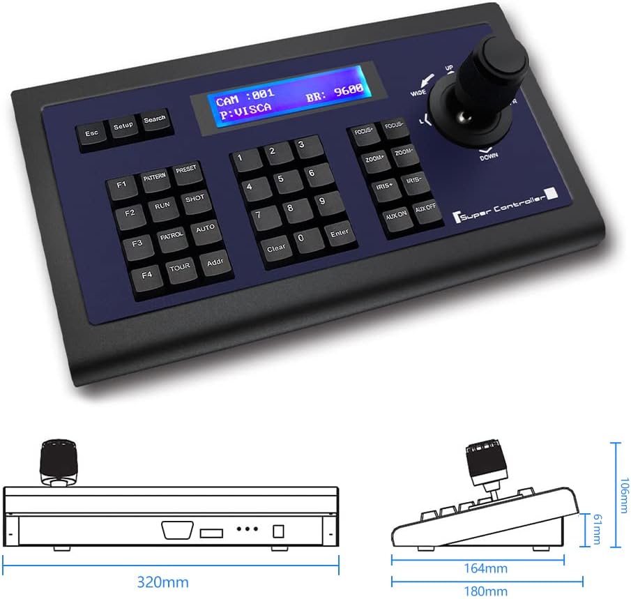 PTZ Camera Keyboard Controller Q161