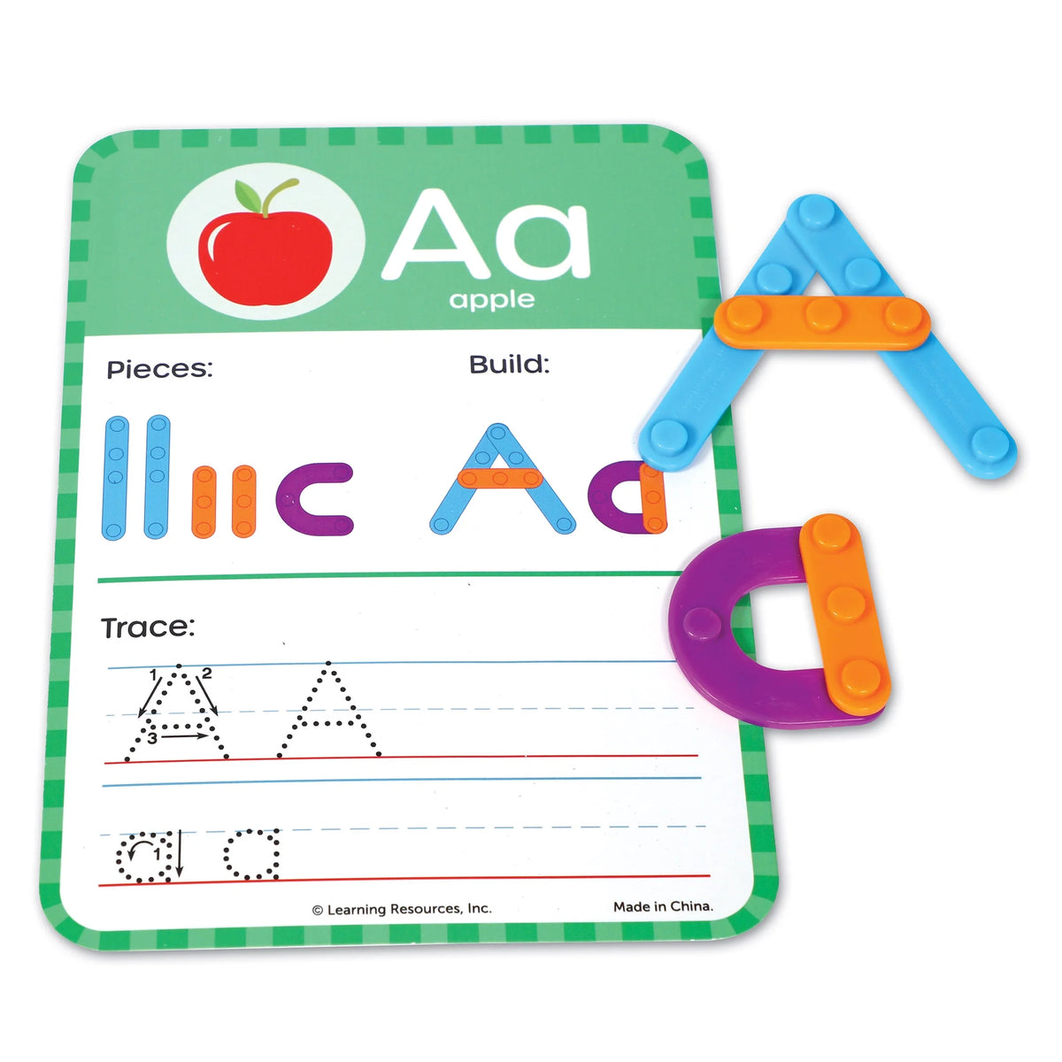 Kindergarten Letter & Number Maker - 60 Pieces Math Games C131435
