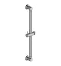 Satin Nickel Wall Mount Round Slide Bar with Handshower Holder H15411