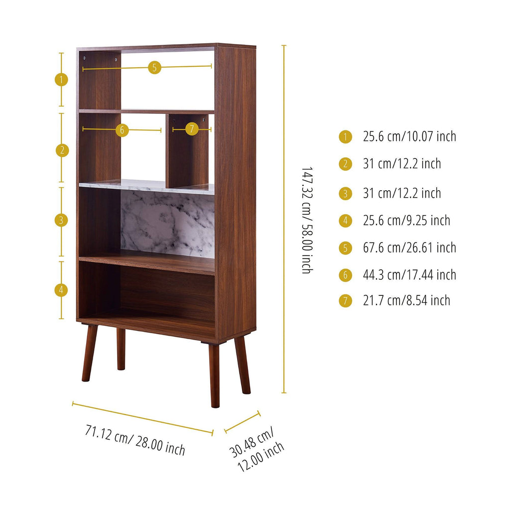 Walnut Bookcase B264