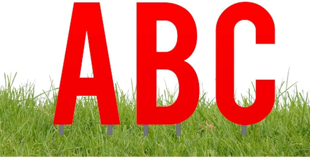 White 18 Inch Alphabet Yard Decoration, Pack of 2 V584297