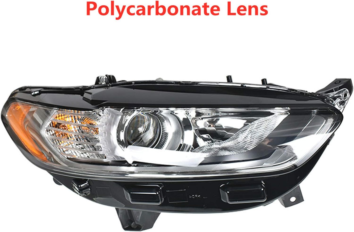 Replacement Halogen Projector Chrome Headlight Assembly for Ford Fusion E972