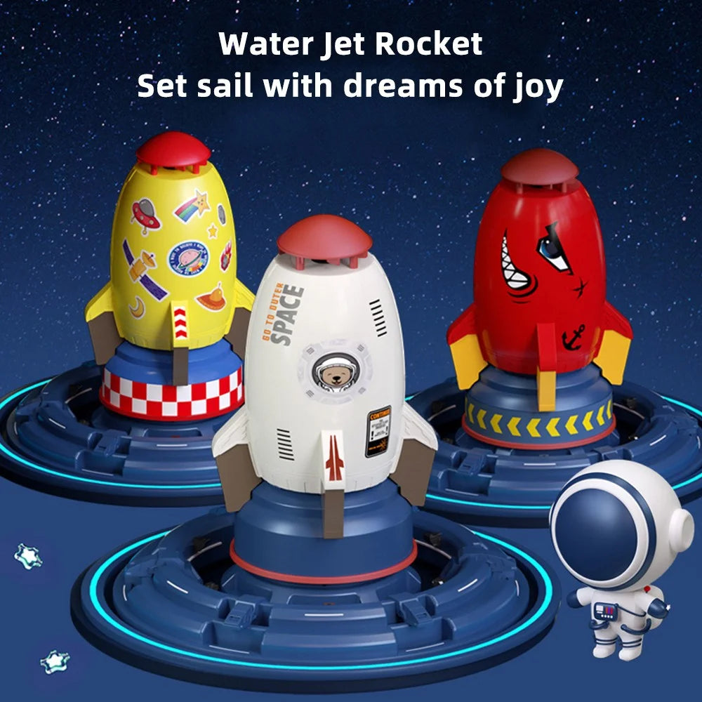 Rocket Water Sprinkler Toy for Garden Hose W587