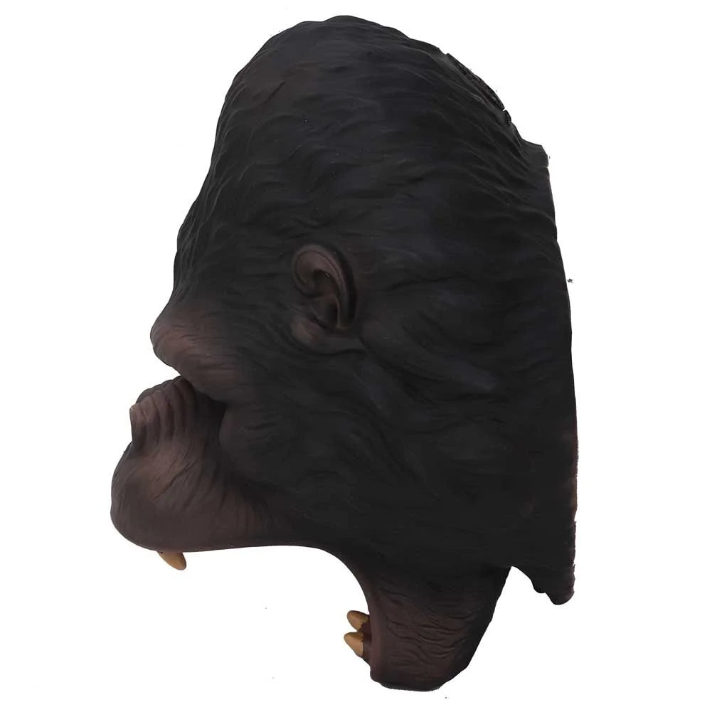 Realistic Plastic Orangutan Head Hand Toy T76344