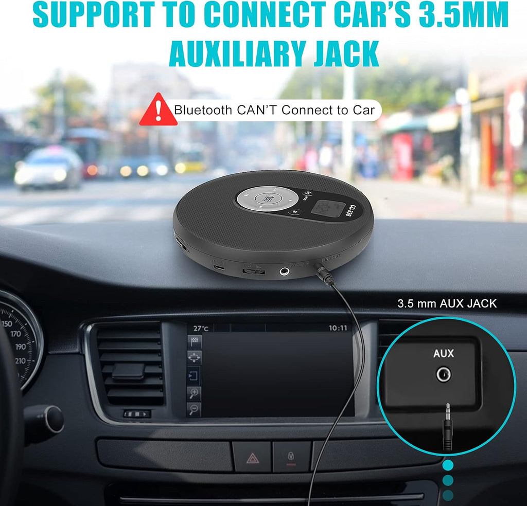 Portable CD Player with Bluetooth, Pack of 2 W7674