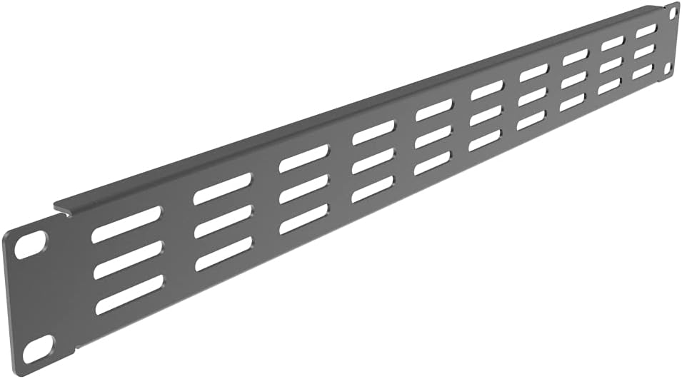 10 Pack 1U Horizontal Rack Mount Cable Management Panel with Cable Entry Brush O586643