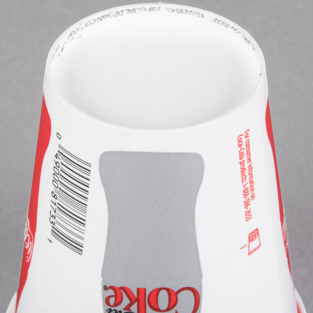 Coke 12 oz. Poly Paper Cold Cup - 2000/Case Q162191