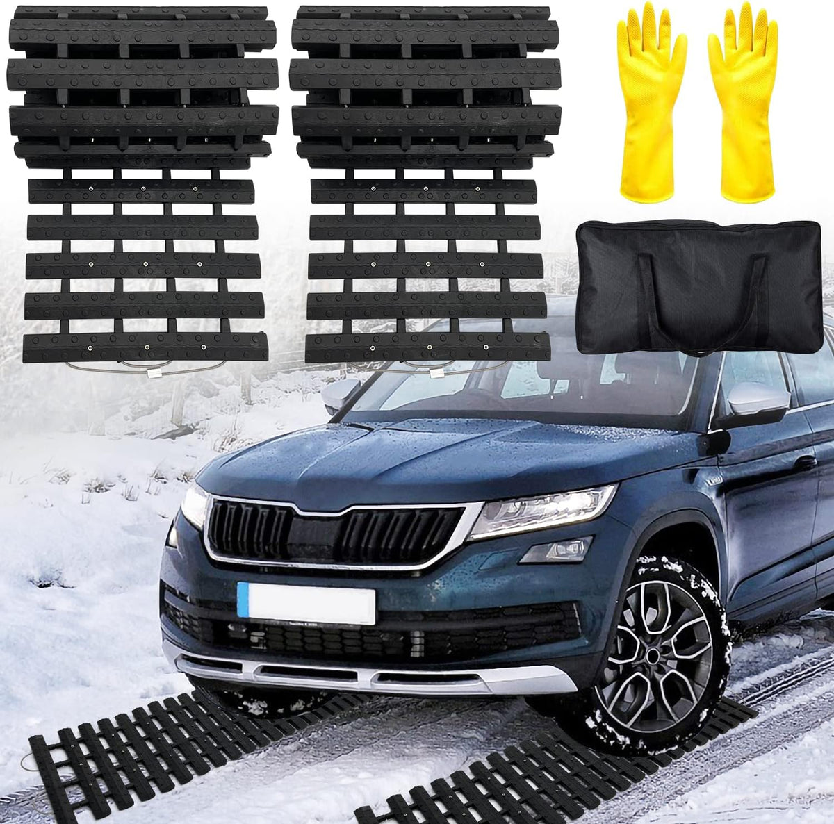 2 pcs Tire Traction Mats 39.3 (L) x 10.8 (W) W119