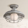 Galvanized Steel Cage Outdoor Ceiling Light A4755