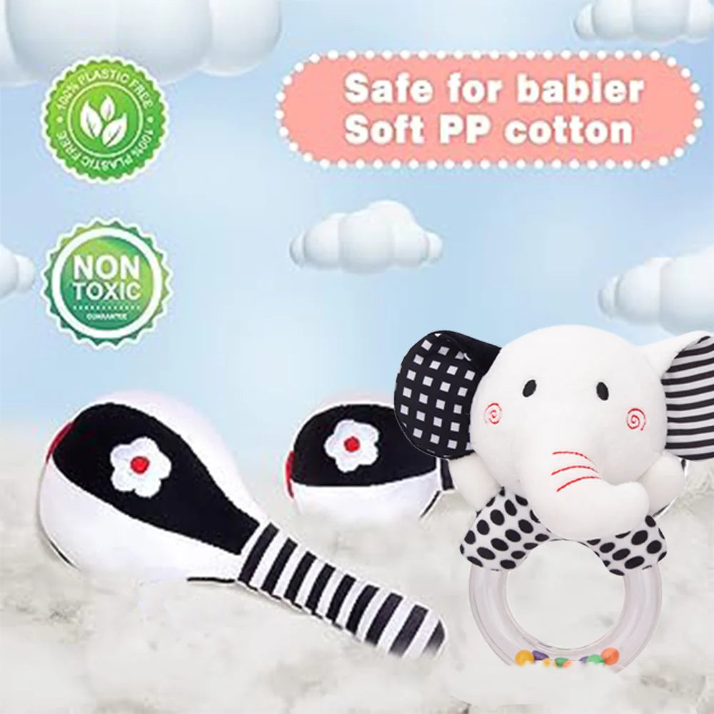 Soft Plush Baby Rattles 3PCS O28673