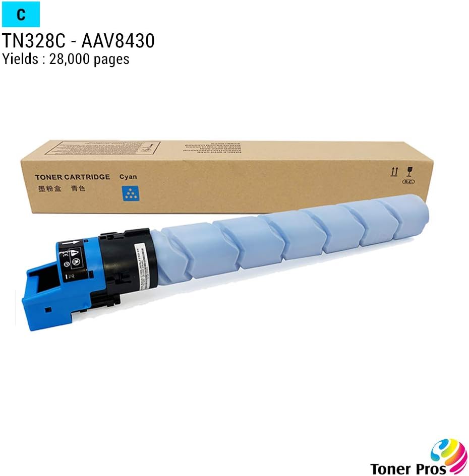 TN-328 Toner Cartridge 4 Color Pack for Konica Minolta Bizhub C250i C300i C360i Printer S682928
