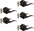 5 Pack Oil Rubbed Bronze Interior Door Lever H17320