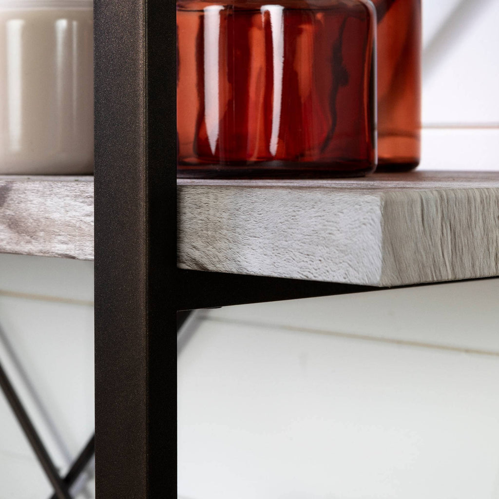 5-Shelf Shelving Unit Driftwood Gray R6065