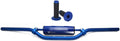 Blue 7/8" 22mm Dirt Bike Handlebars with Pad Grips, Pack of 2 L690