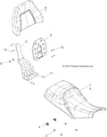 Passenger Seat Assembly, Back, Qty 1 W547146
