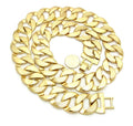 30mm 30" Cuban Link Chain Necklace, Gold-Tone T7751