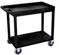Black Cart with 1 Tub and 1 Flat Shelf A505193