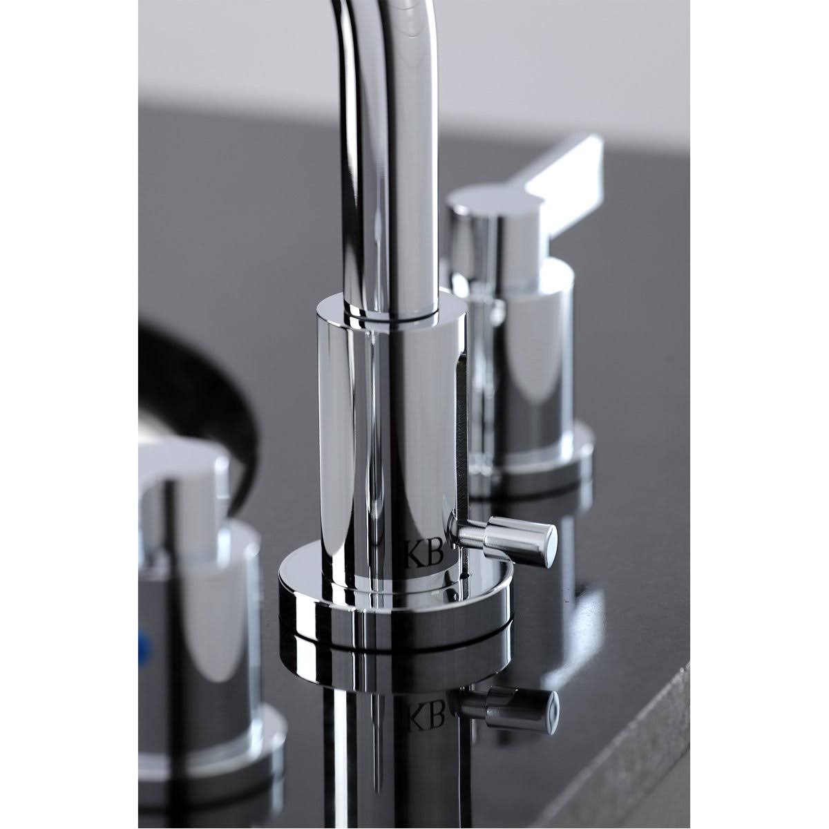 8x22 Widespread Bathroom Faucet, Brushed Brass X97933