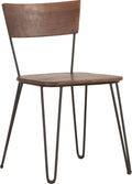 Acacia Wood Walnut Dining Chairs, Set of 2 P895