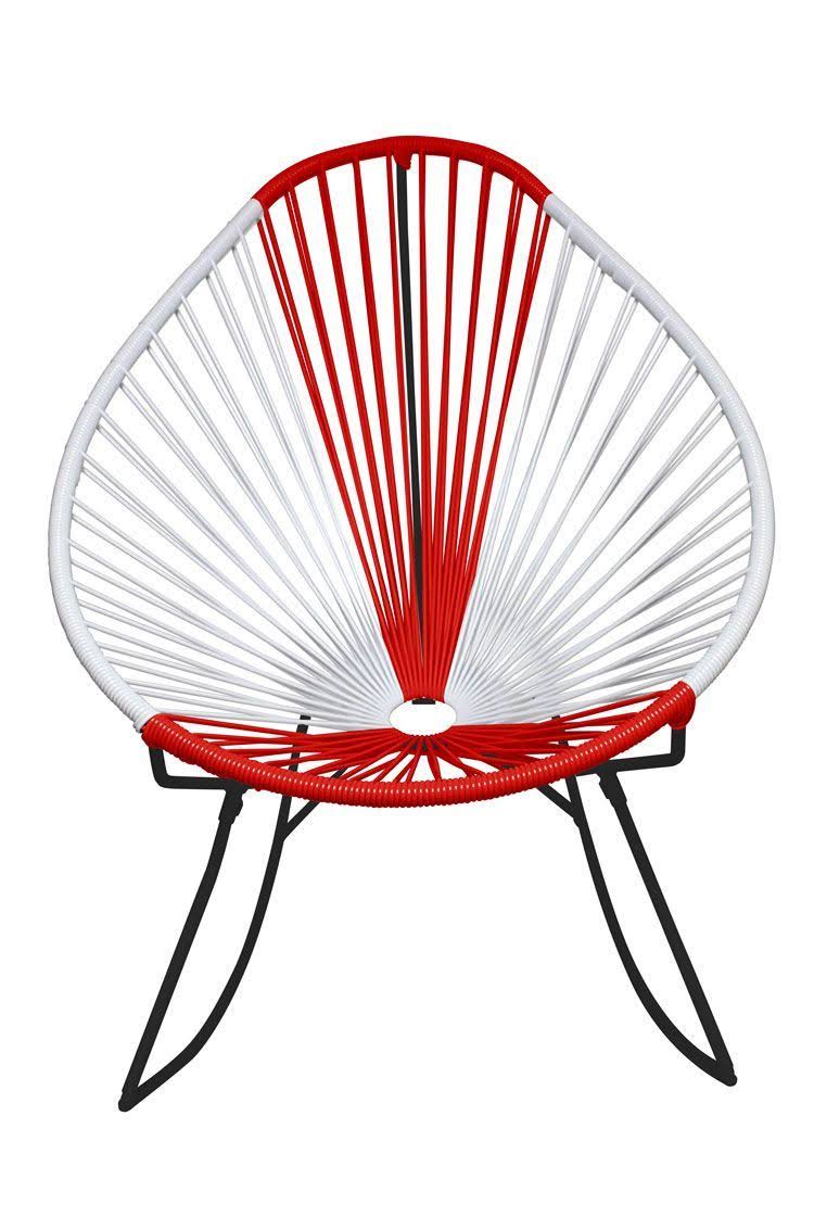 Black/Caramel Rocker Chair P446