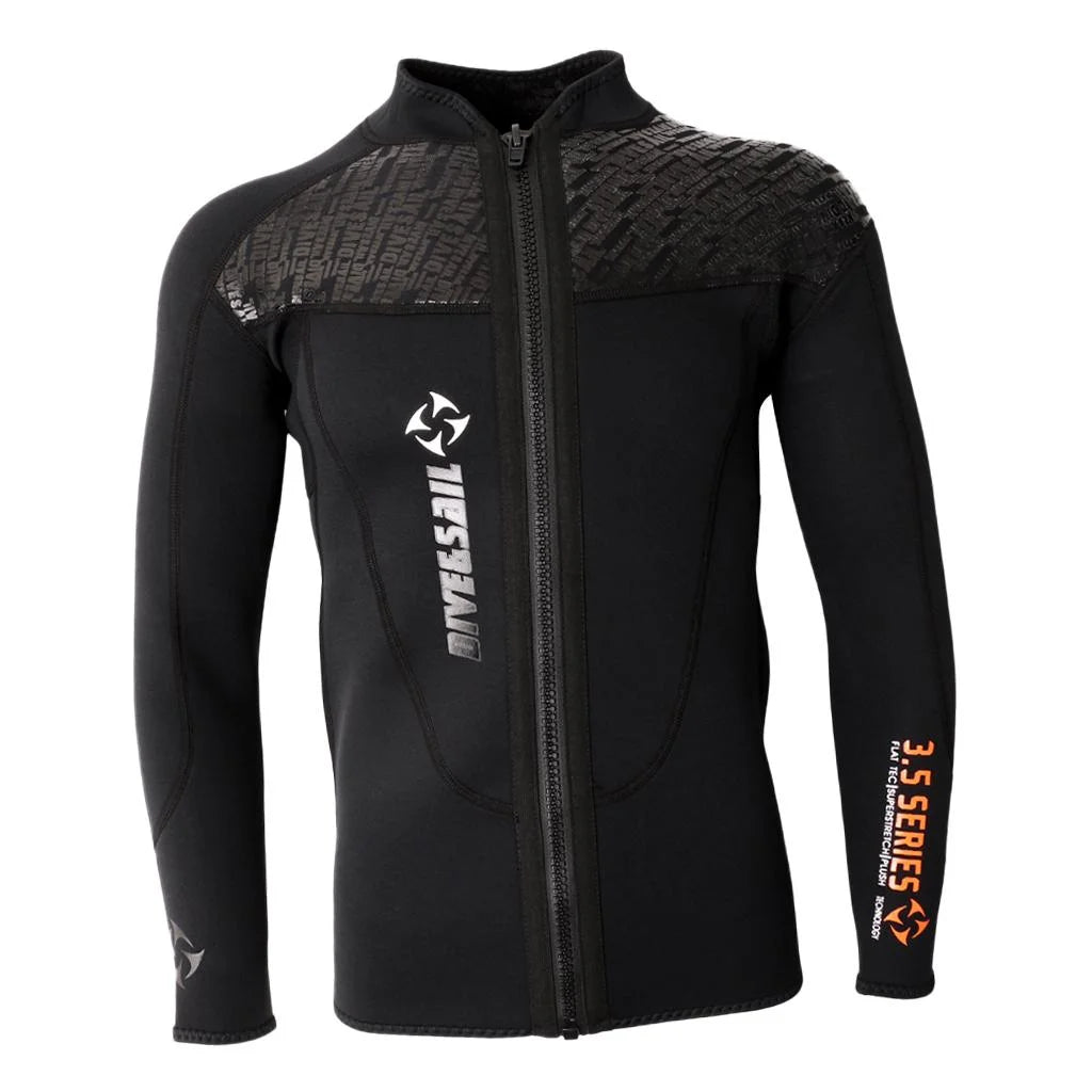 3mm Neoprene Long Sleeve Front Zip Wetsuit Jacket - XL M73880