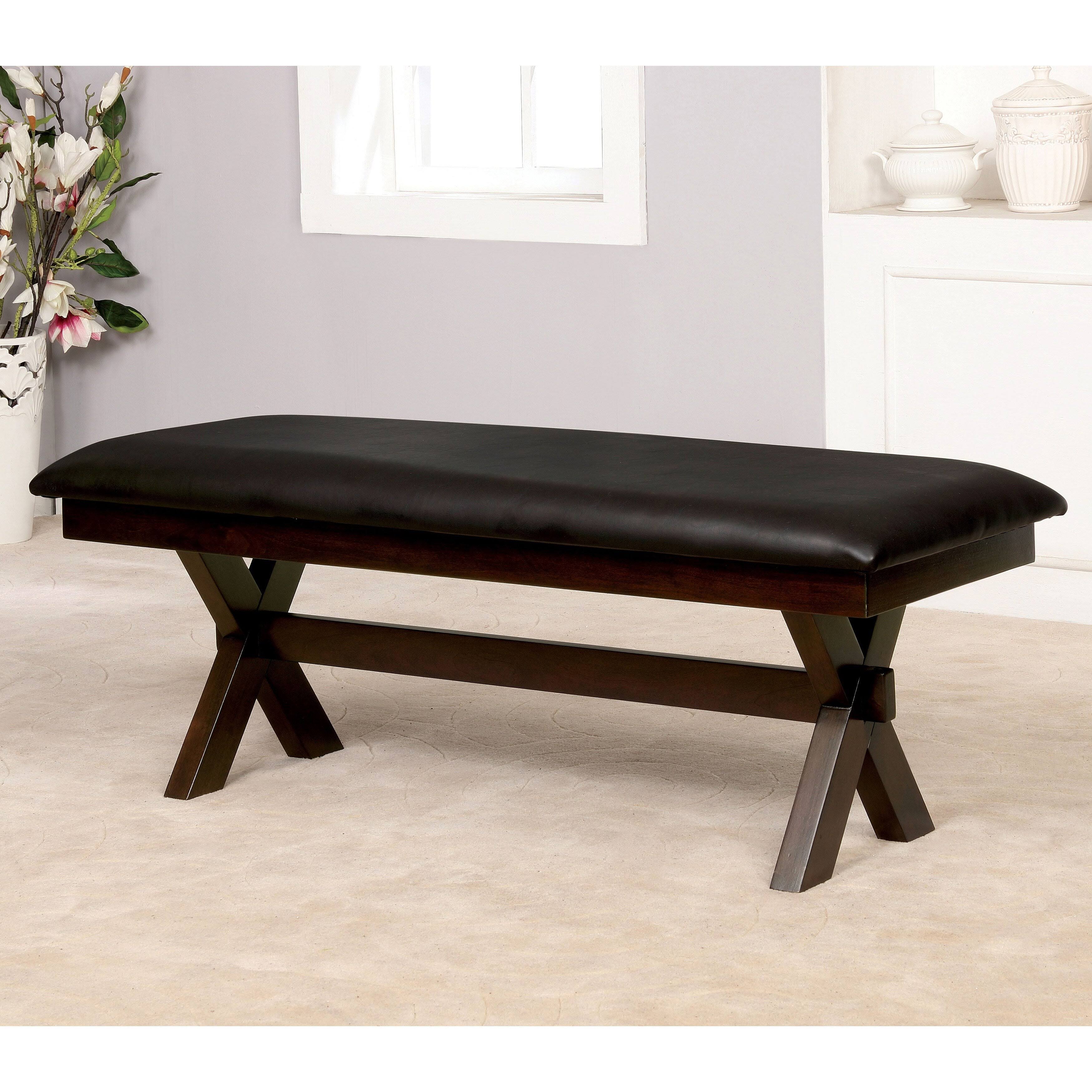 Grey Antique White Two-Seater Dining Bench F477