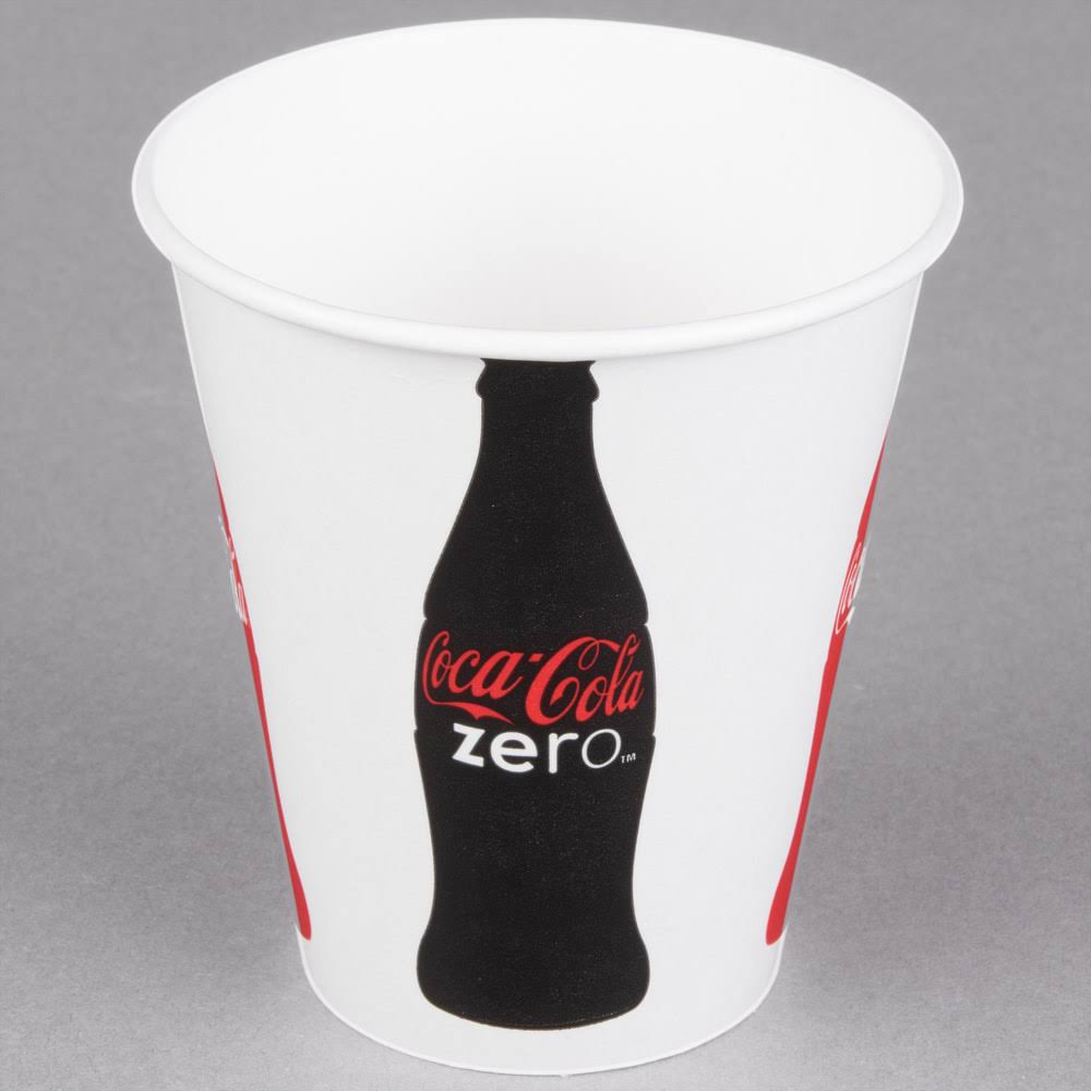 Coke 12 oz. Poly Paper Cold Cup - 2000/Case Q162191
