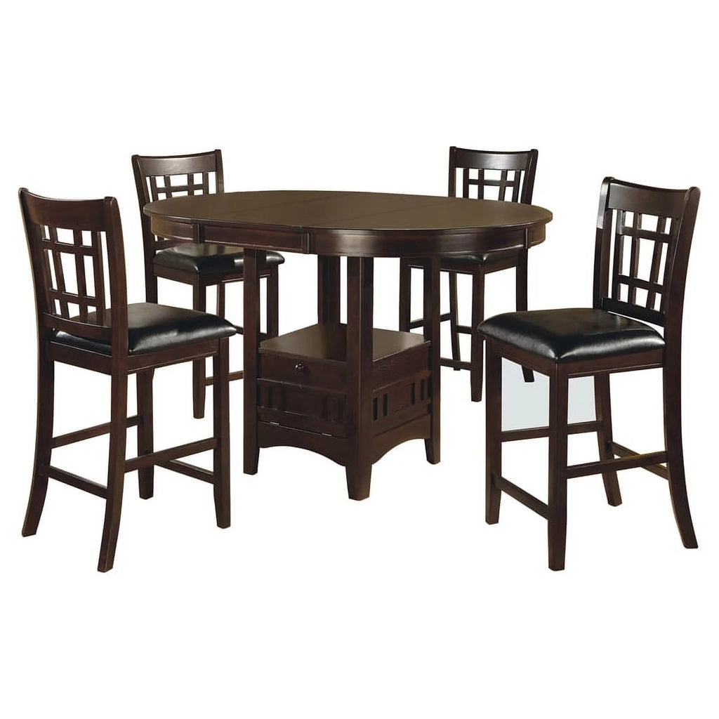 5-piece Counter Height Dining Set Espresso Black K342125