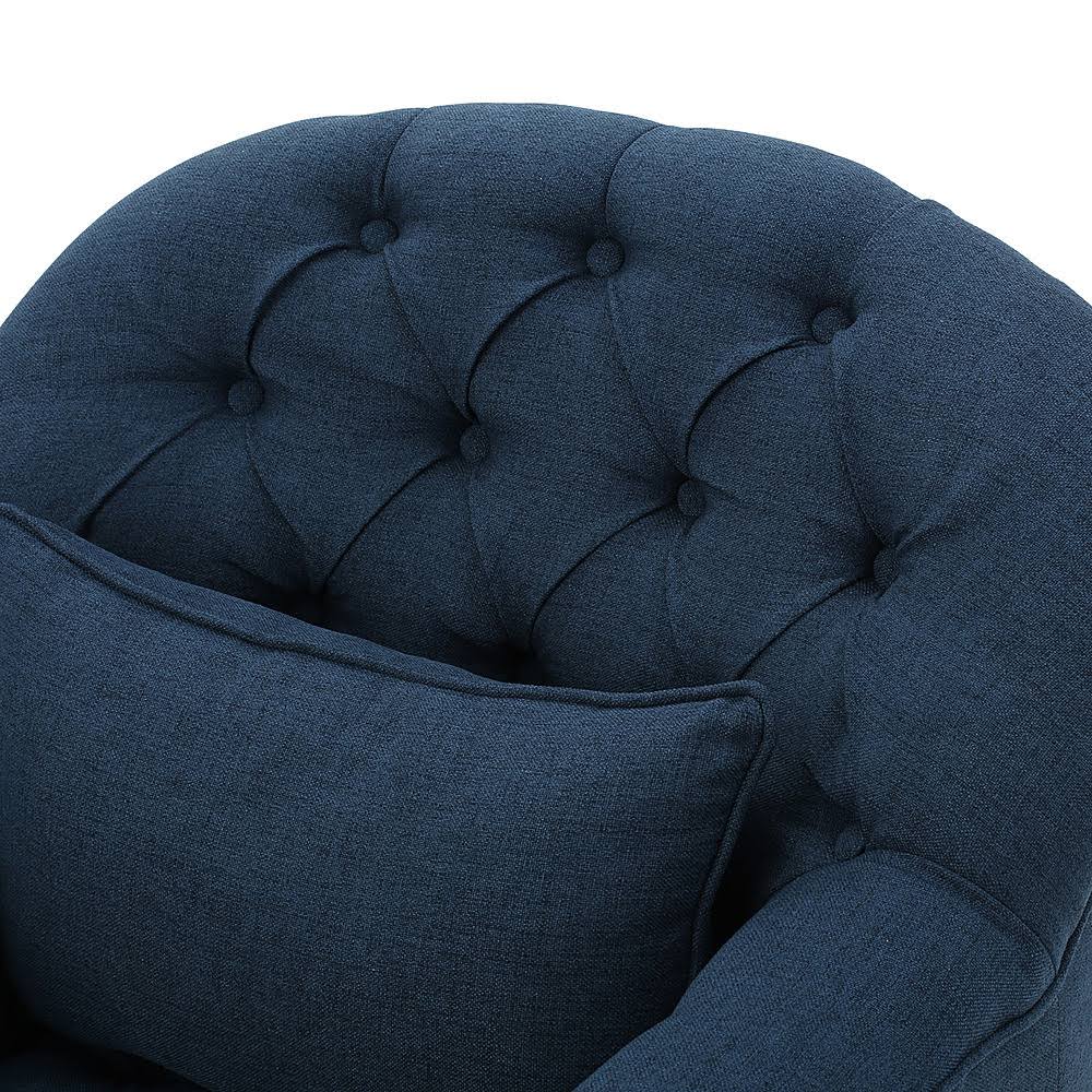 Tufted Club Chair in Dark Blue B7452