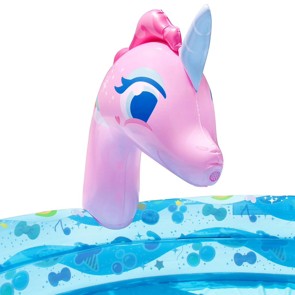 Inflatable Unicorn Pool Water Slide Splash Toy C550577