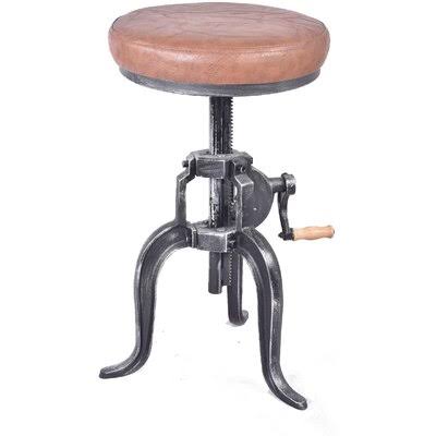 Gray Cast Iron Three-Legged Bar Stool A2626