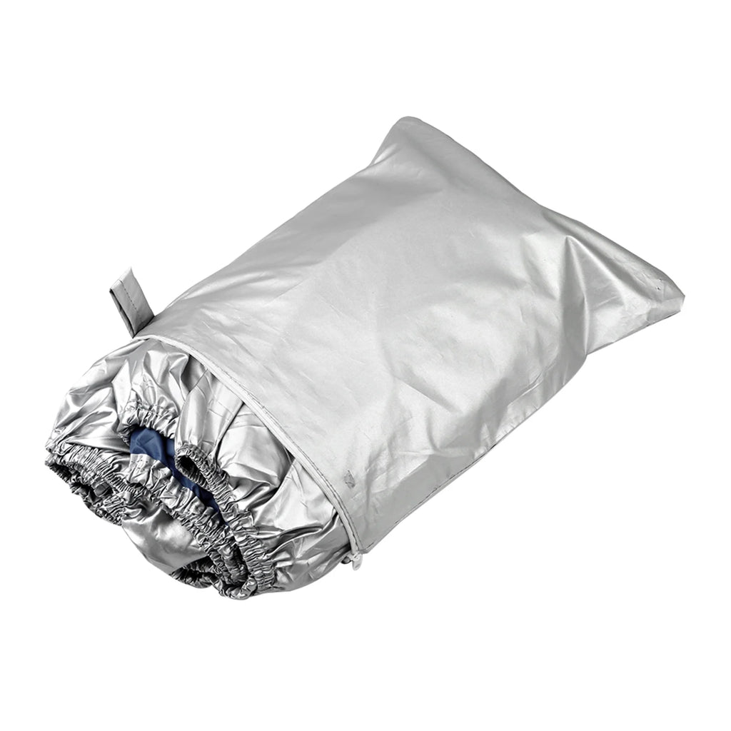 Boat Cover Waterproof Heavy Duty 300D Oxford Fabric Silver Reflective 20-22FT B2870