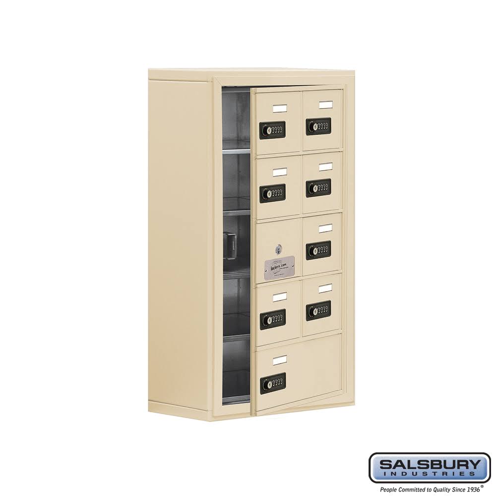 Beige 8 Door Cell Phone Locker I193