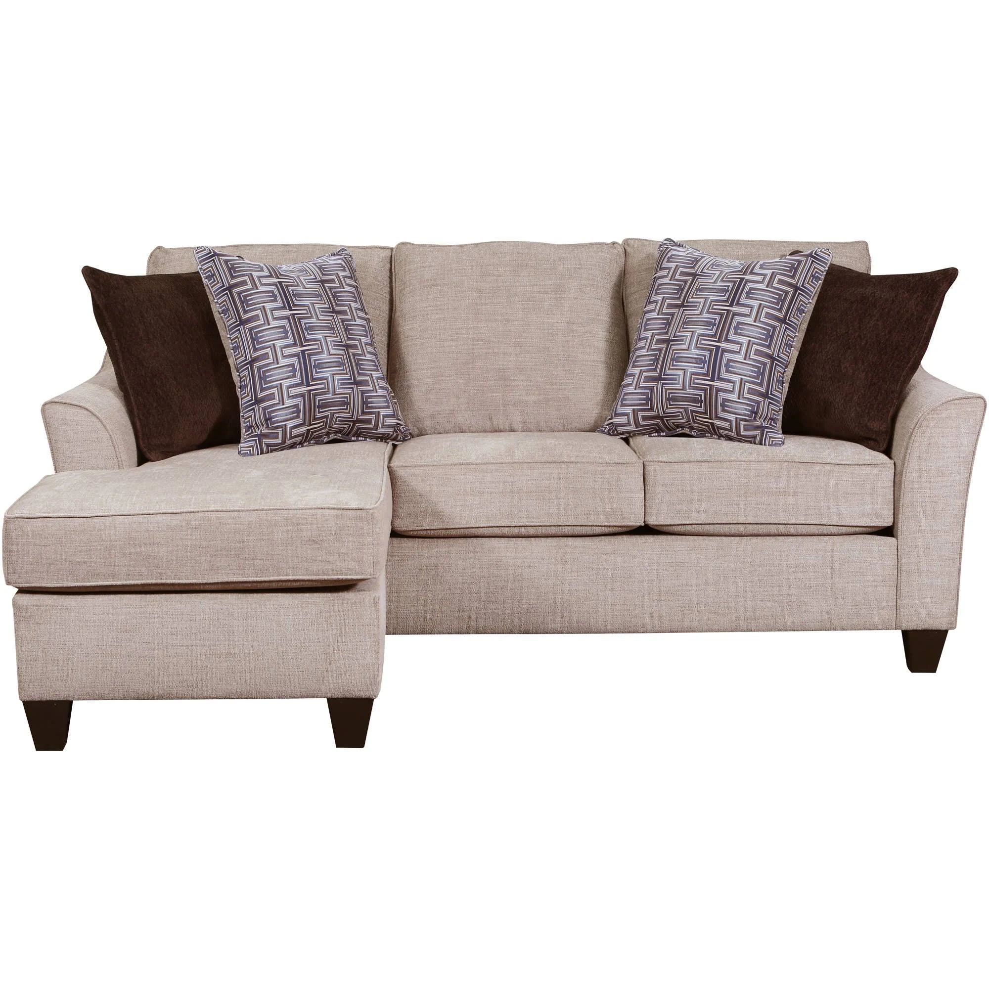 Taupe Sofa Chaise W4780