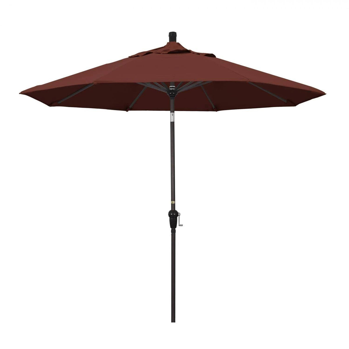 Bronze 9' Aluminum Auto Tilt Market Umbrella D294367