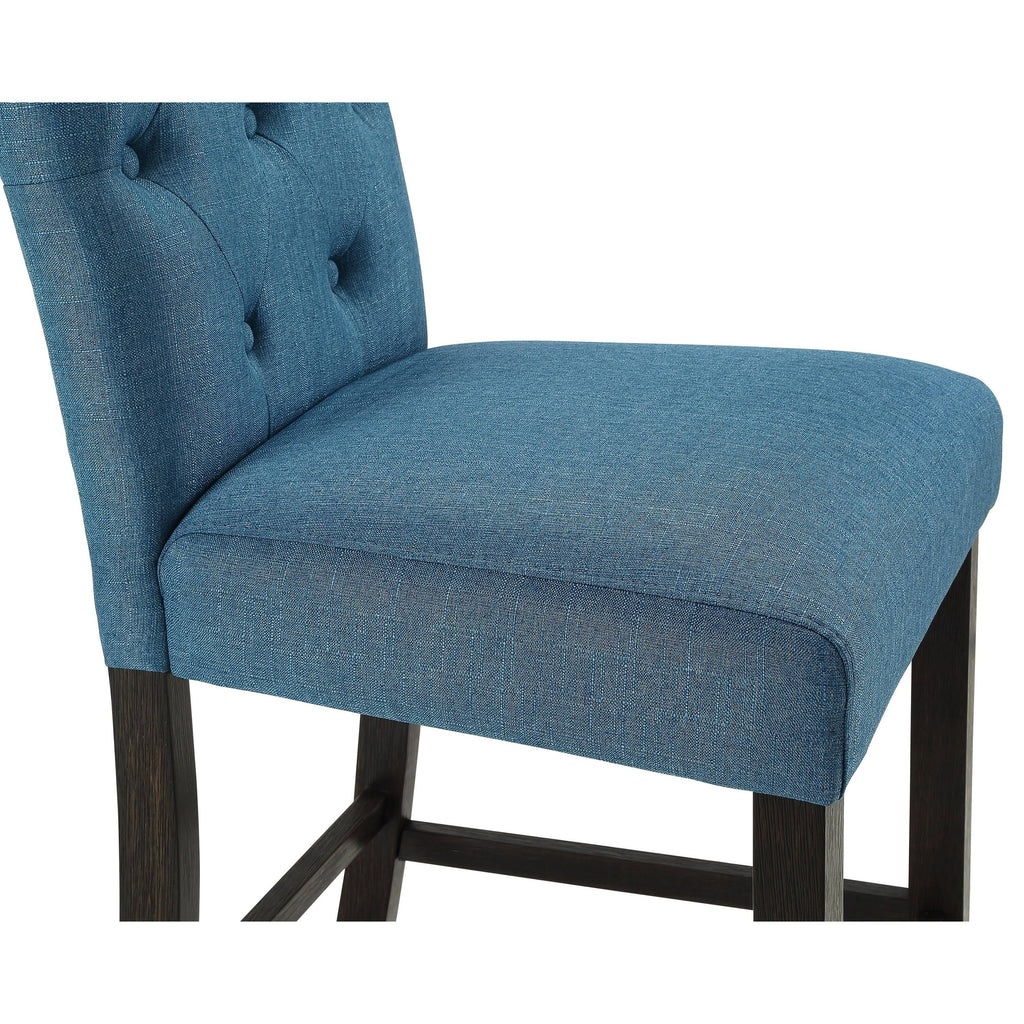 Solid Wood Tufted Barstool, Set of 2 N189394