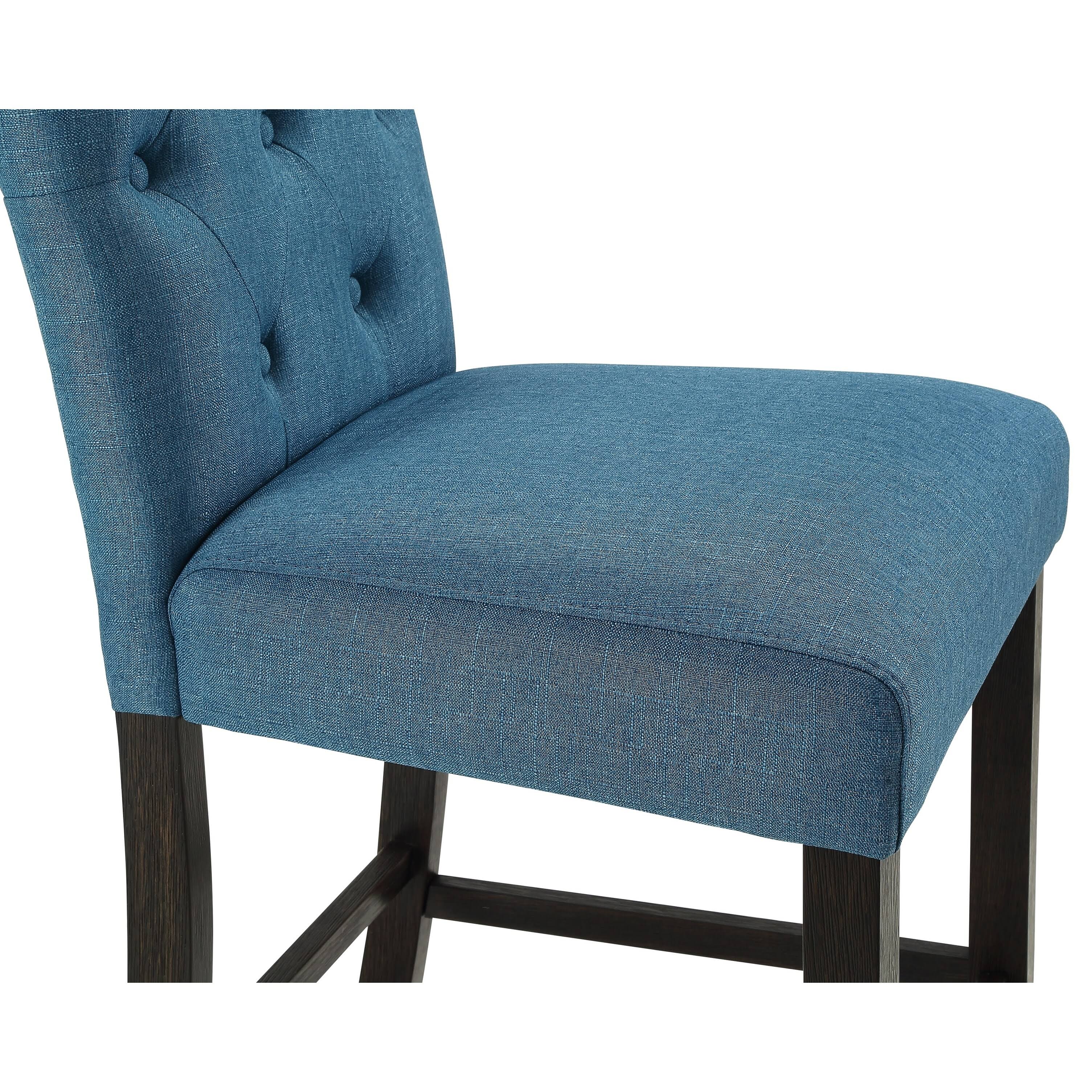 Solid Wood Tufted Barstool, Set of 2 N189394