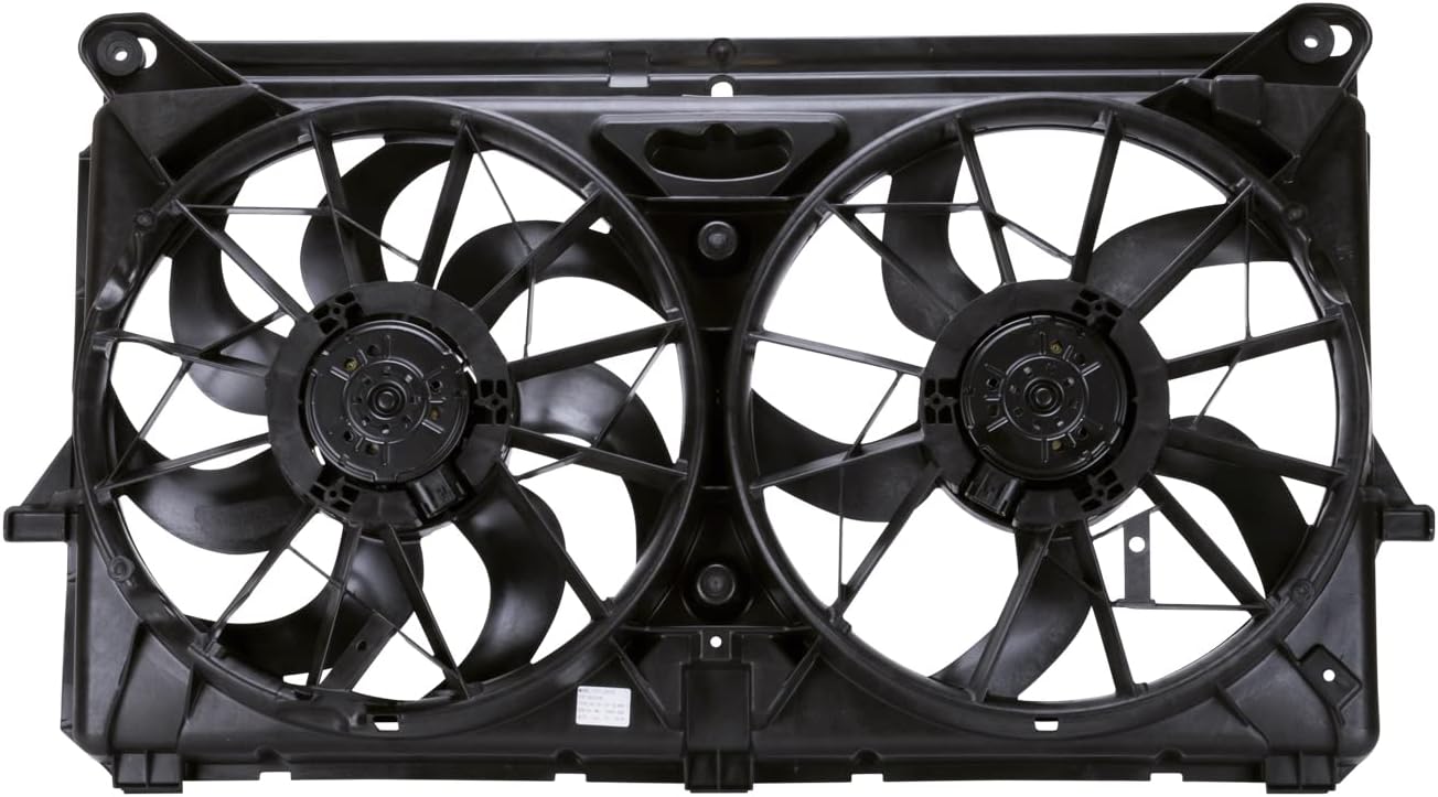 Cooling Fan Assembly for 2005-2007 Chevrolet Silverado, Black X323