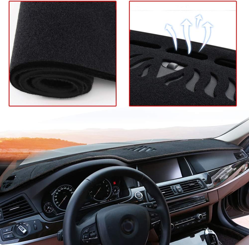 Black Carpet Dashboard Cover Mat Y28631