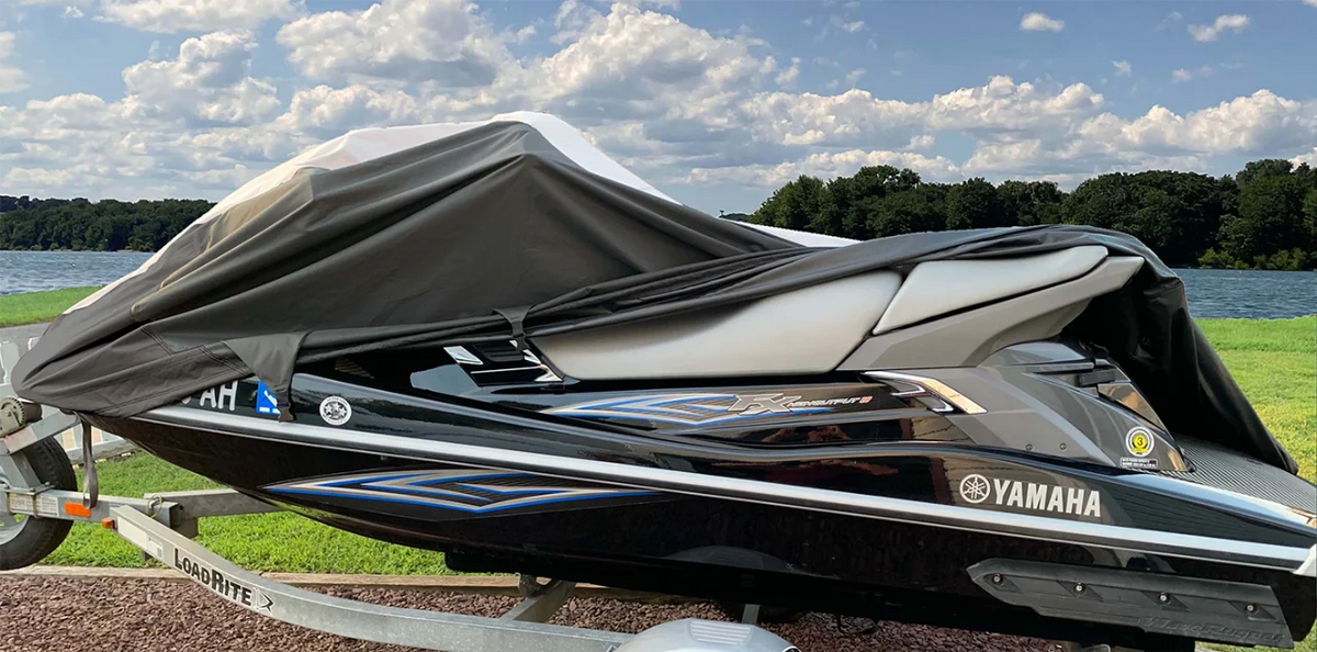 JETSKI Cover Compatible for Yamaha Wave Runner III / III GP Jet Ski PWC Cover 2 Seater O9636