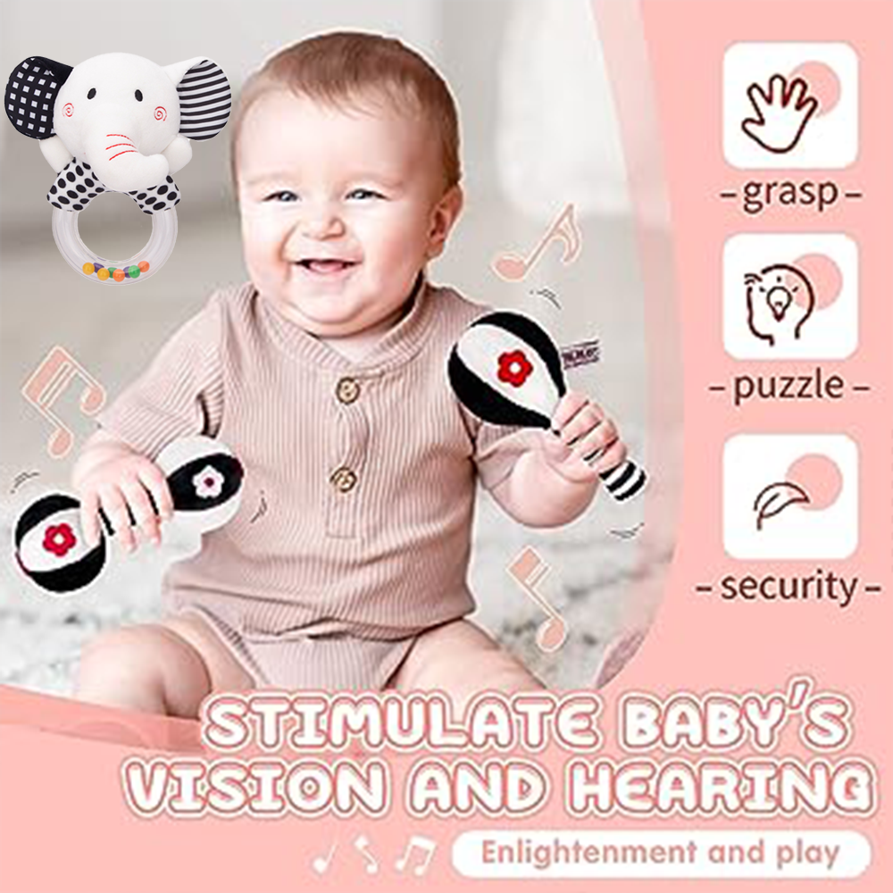 Soft Plush Baby Rattles 3PCS O28673
