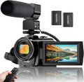 FHD 1080P 24.0MP 3.0 Inch 270 Degree Rotation Screen 16X Digital Zoom Camcorder with Microphone, Remote Control and 2 Batteries M4081