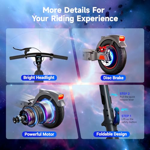 19/20 Mph 20/30 Miles Range Dual Suspension Folding Electric Scooter K723