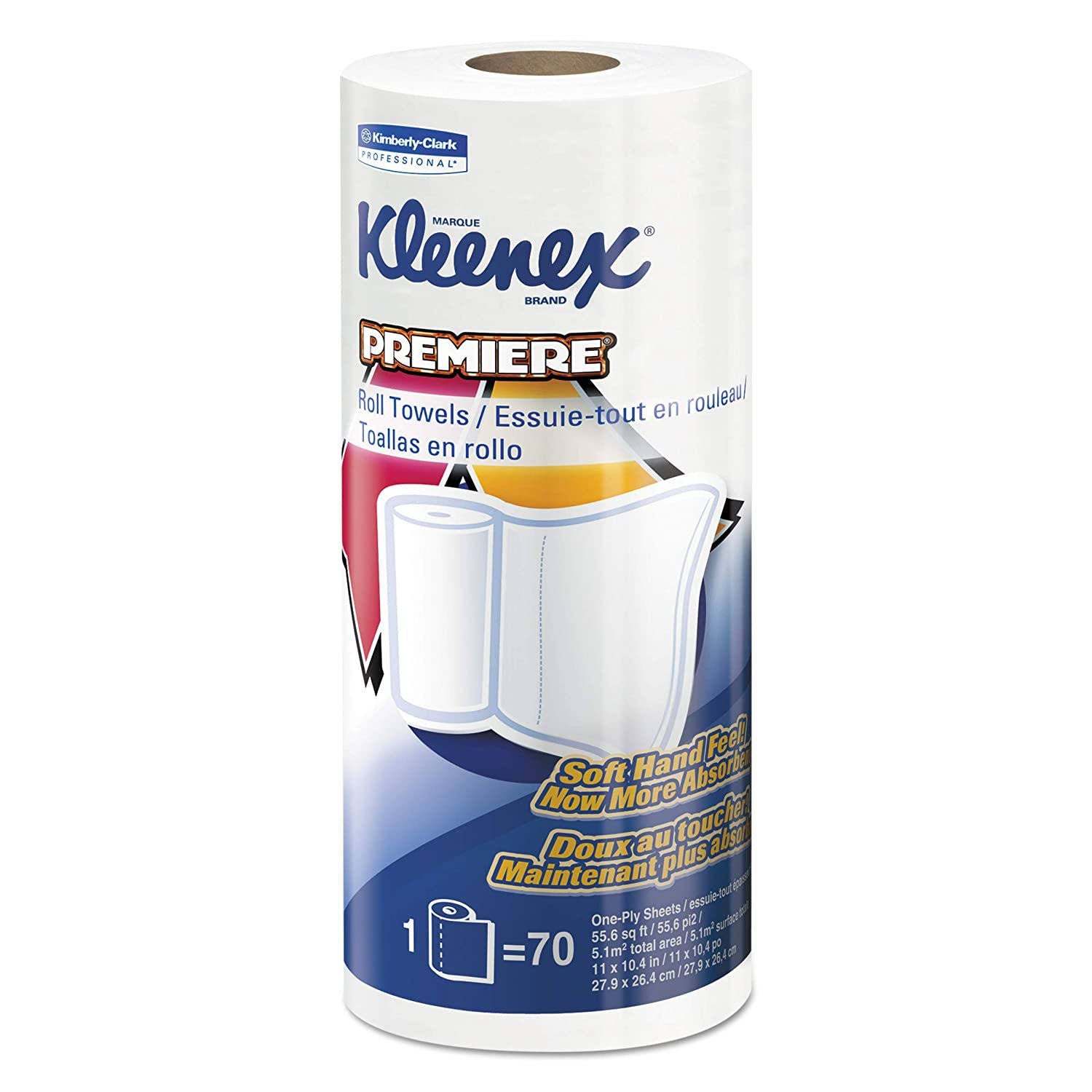 White 70/Roll 24 Rolls/Carton Kitchen Roll Towels J7864