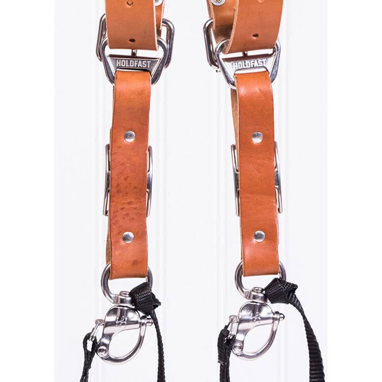 Tan Medium Leather Two-Camera Harness Q705258