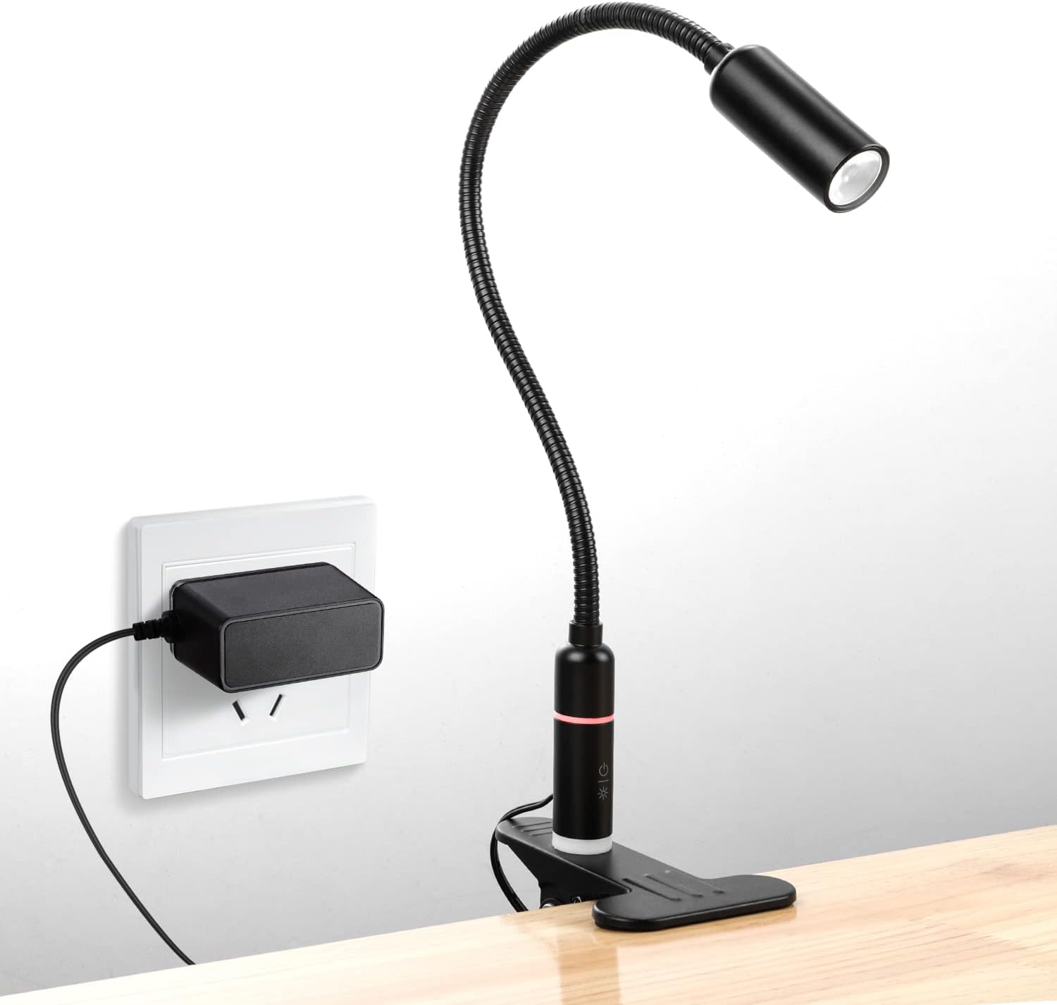 LED Desk Lamp 4W Table Lamp Touch Control 3 Brightness Flexible Gooseneck Metal Lamp W1281