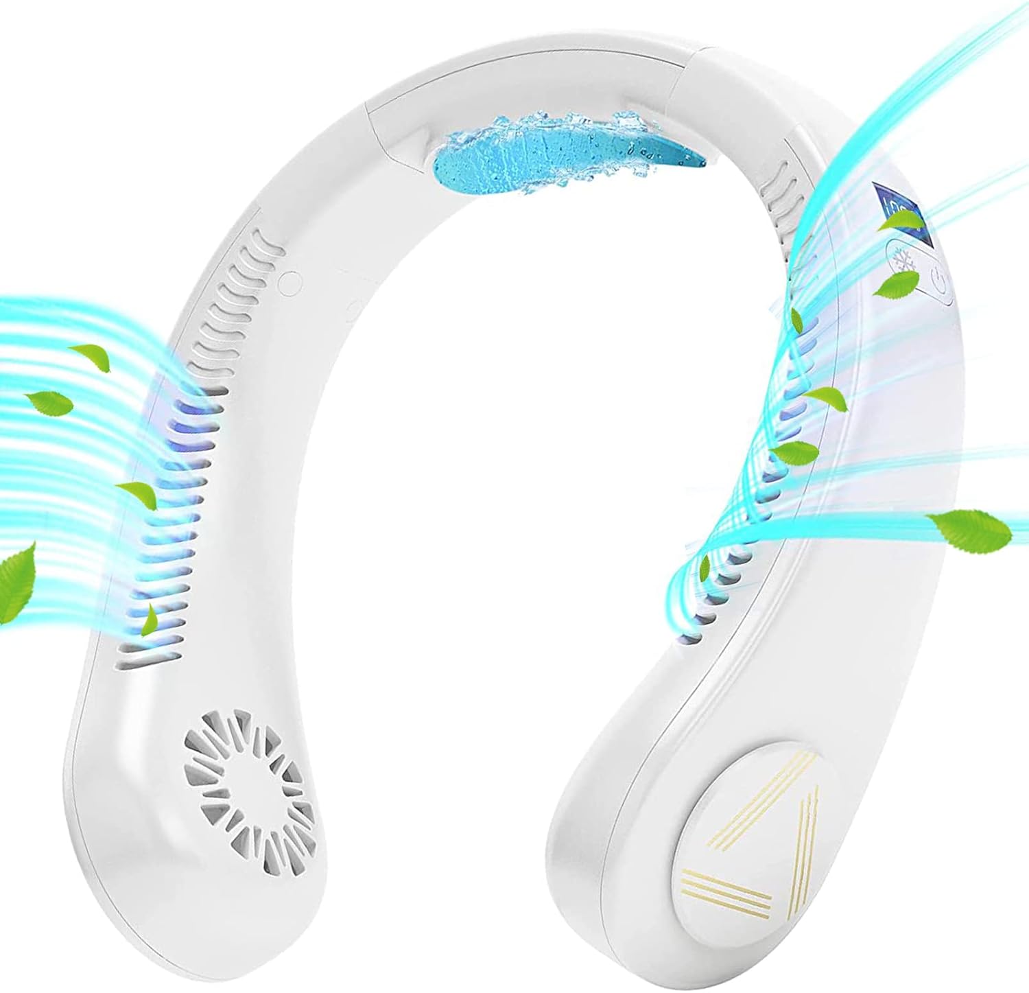 Portable Neck Fan, Wearable Bladeless Cooling Fan, 4000mAh Battery, Pack of 2 H466835