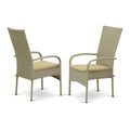 Wicker Patio Chair Natural Linen V8770